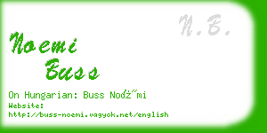 noemi buss business card